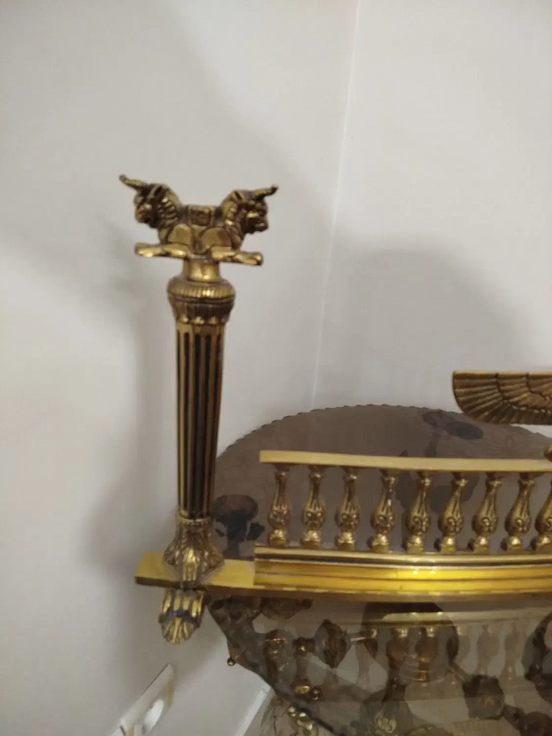 گارد شومینه برنزی|بخاری، هیتر، شومینه|تهران, علم و صنعت|دیوار