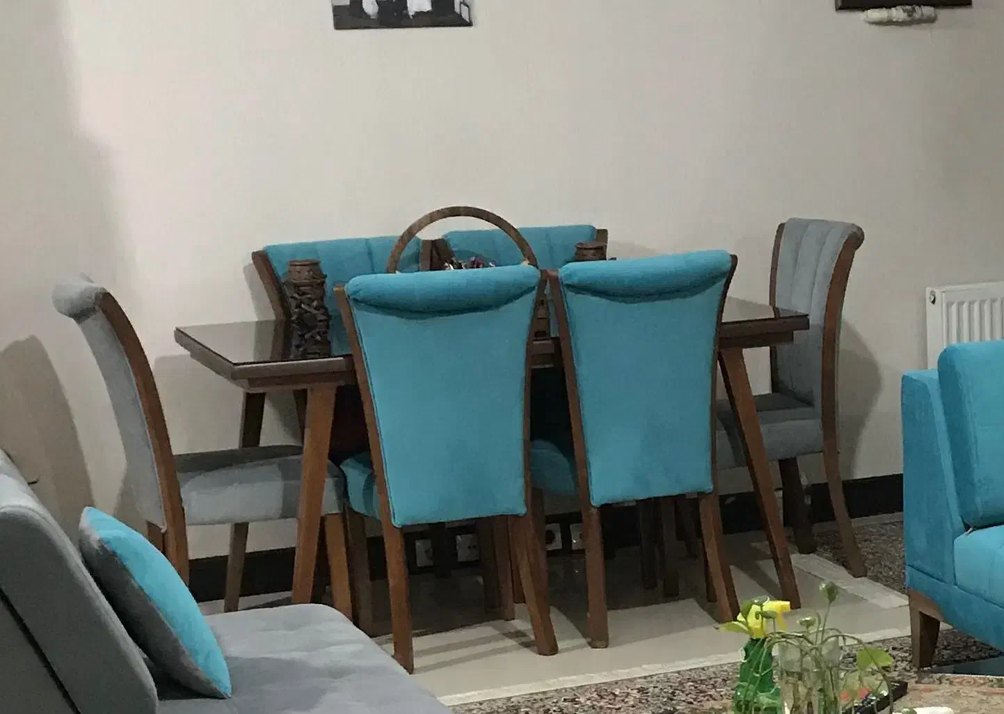 مبل ال ۷ نفره راحتی و میز نهارخوری ۶ نفره|مبلمان خانگی و میز عسلی|تهران, آذربایجان|دیوار