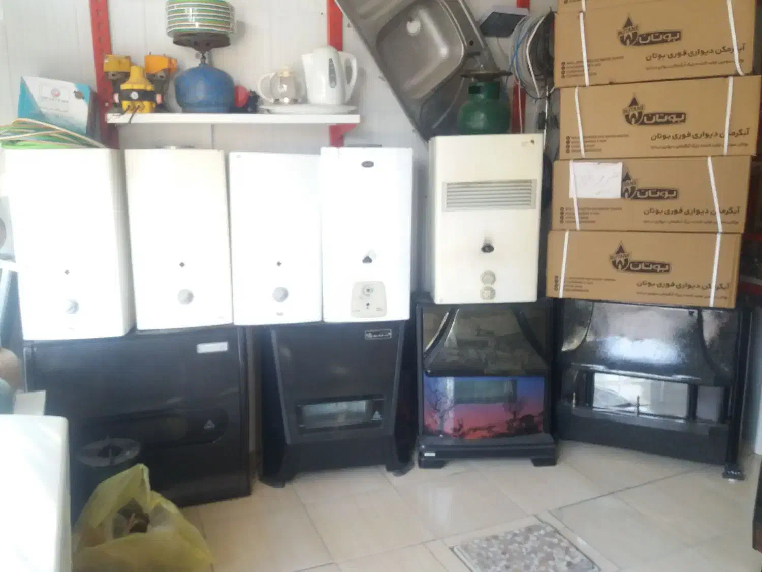 بخاری گازی آبگرمکن دیواری وکلی وسایل دیگه|آبگرمکن، پکیج، شوفاژ|کرمانشاه, |دیوار