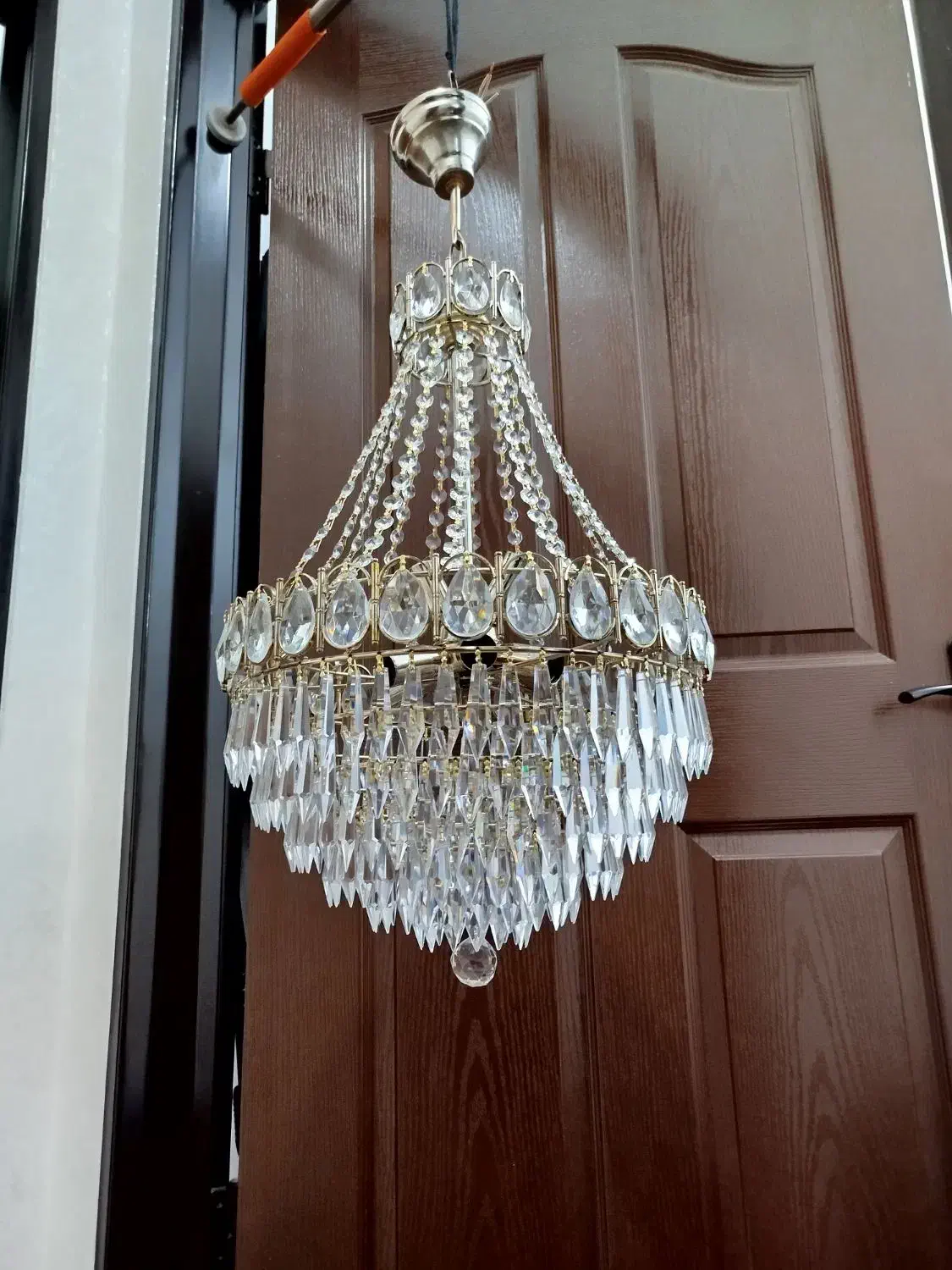 لوستر طبقه ای 8شعله|لوستر و چراغ آویز|تبریز, |دیوار