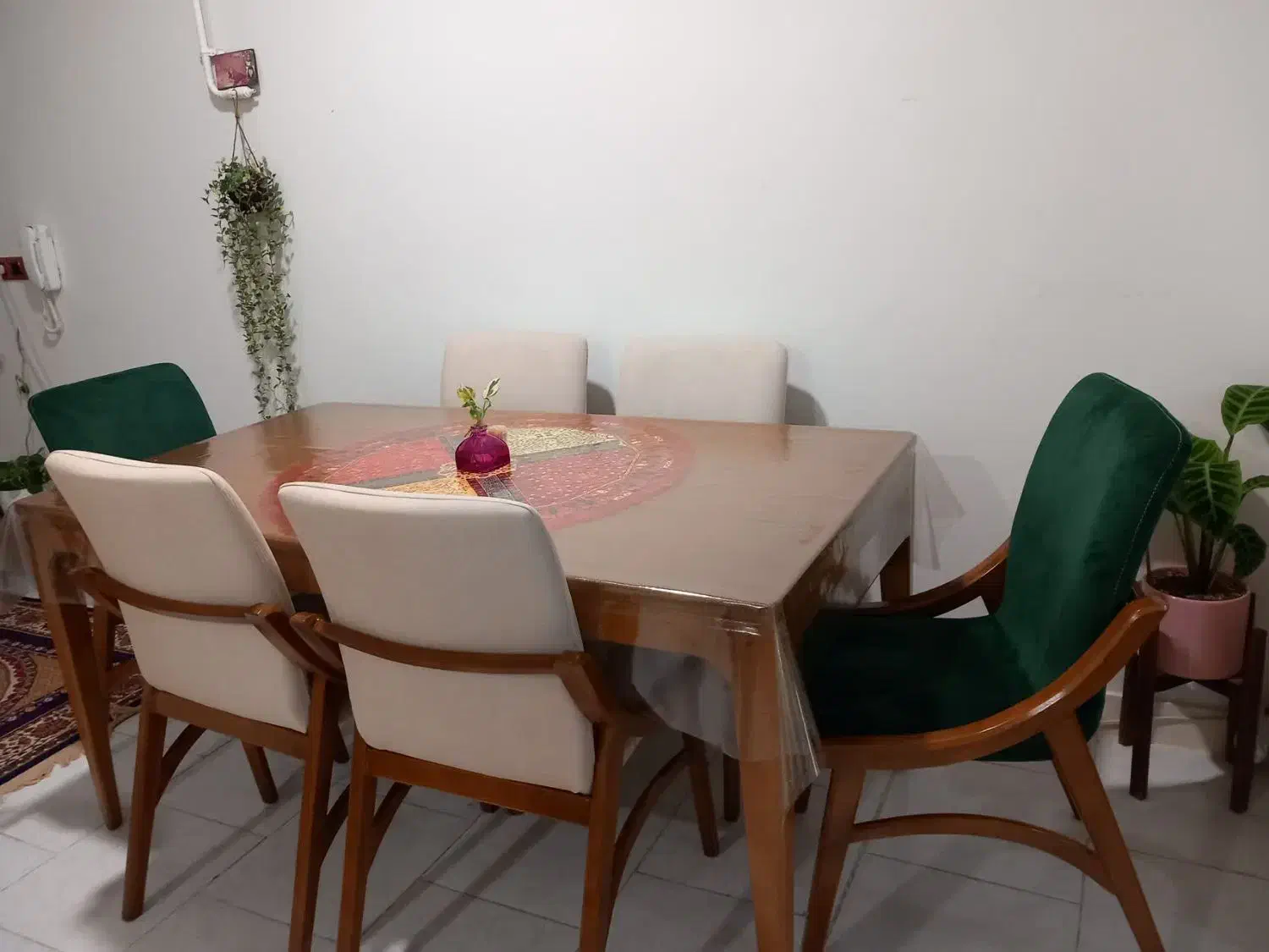 میز غذاخوری شش نفره|میز و صندلی غذاخوری|گرگان, |دیوار