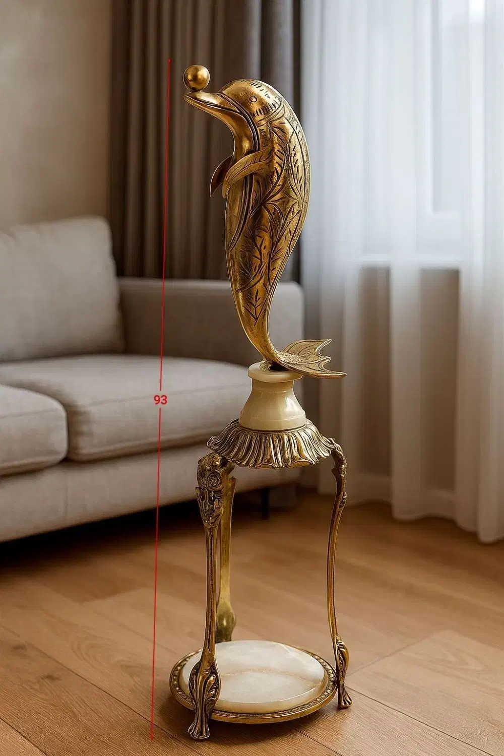 مجسمه دلفین برنزی پایه سنگی(برنز الماس)|مجسمه، تندیس، ماکت|کرمانشاه, |دیوار