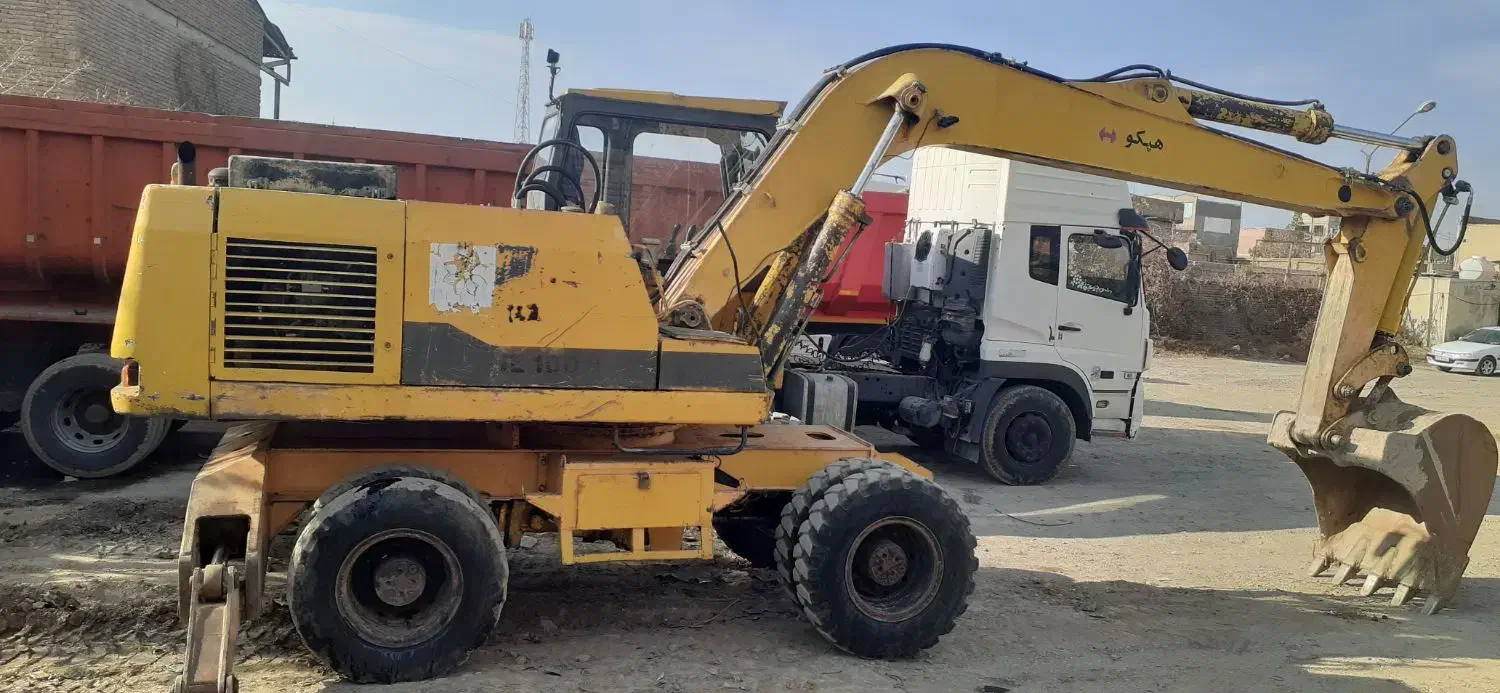 بیل مکانیکی لاستیکی هپکو اچ ای ۱۰۰|خودرو سنگین|اسلام‌شهر, شاطره|دیوار