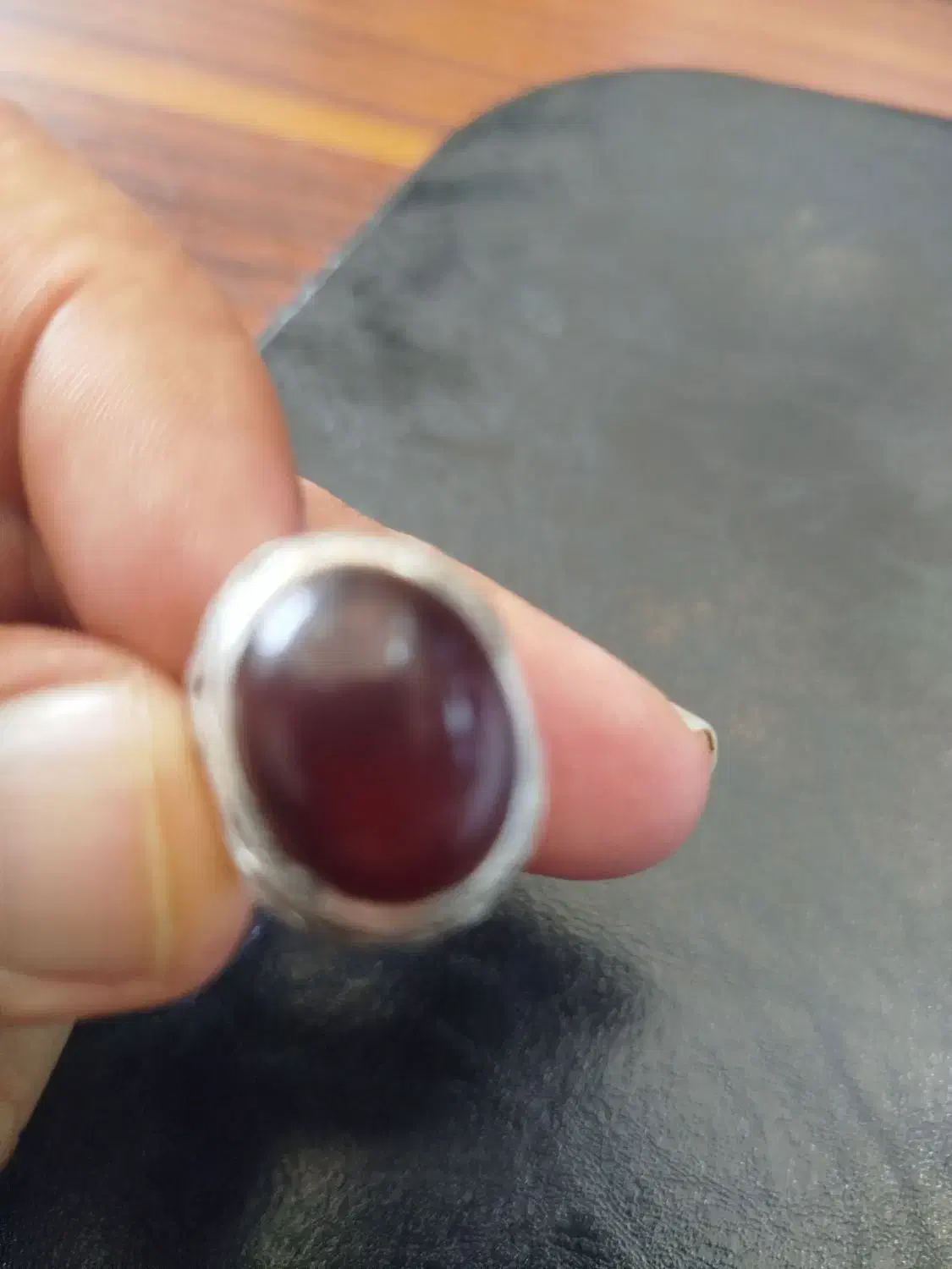 انگشتره نقره با نگین عقیق اصل|جواهرات|ارومیه, |دیوار