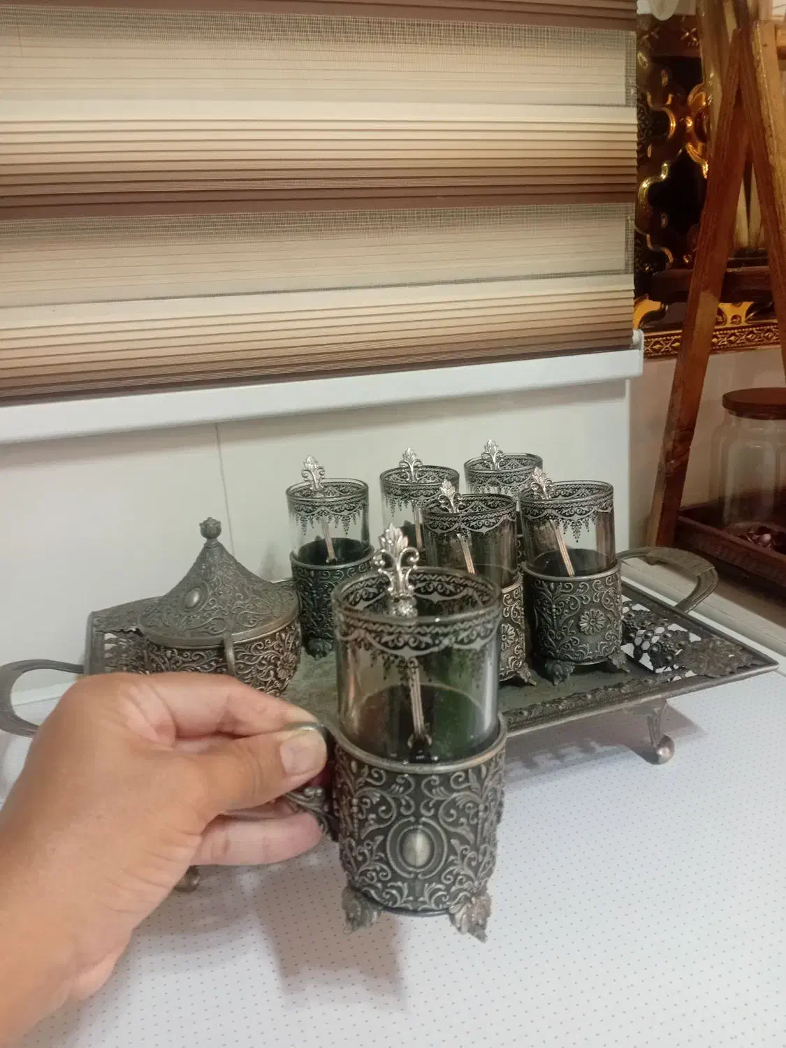 سرویس چای خوری سیلور|ظروف سرو و پذیرایی|تربت جام, فاز ۱ فرهنگیان|دیوار