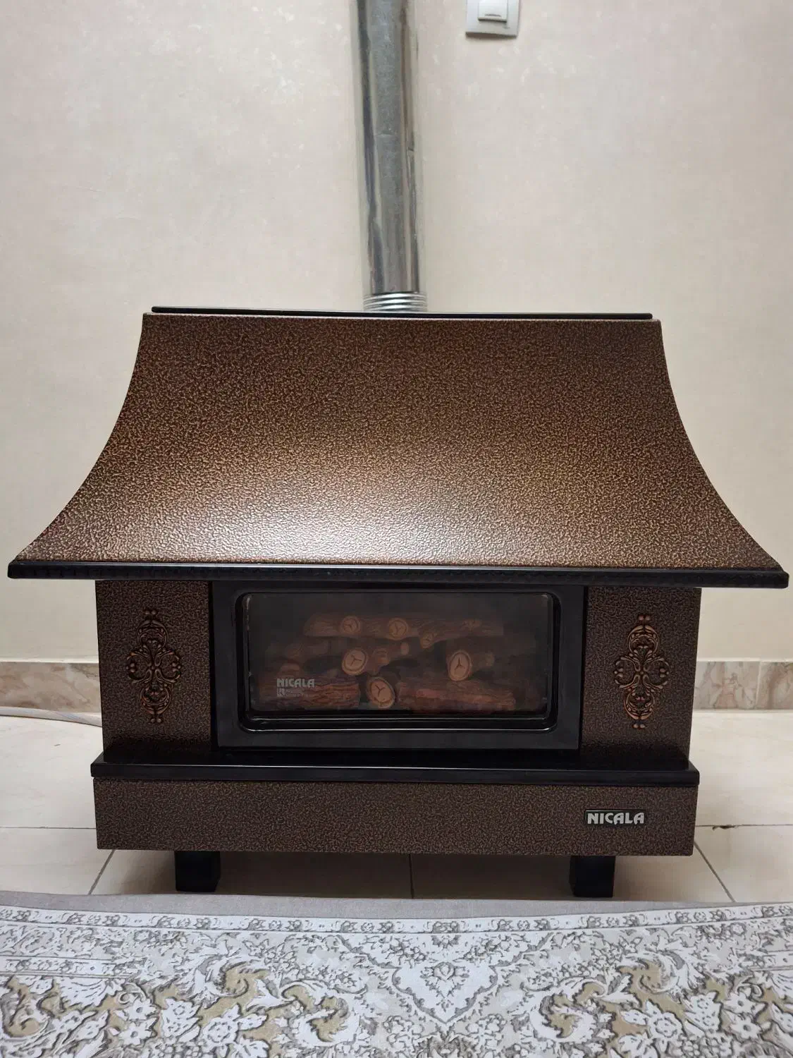 بخاری نیک کالا شومینه ای درحدنو|بخاری، هیتر، شومینه|شهریار, شهریار|دیوار