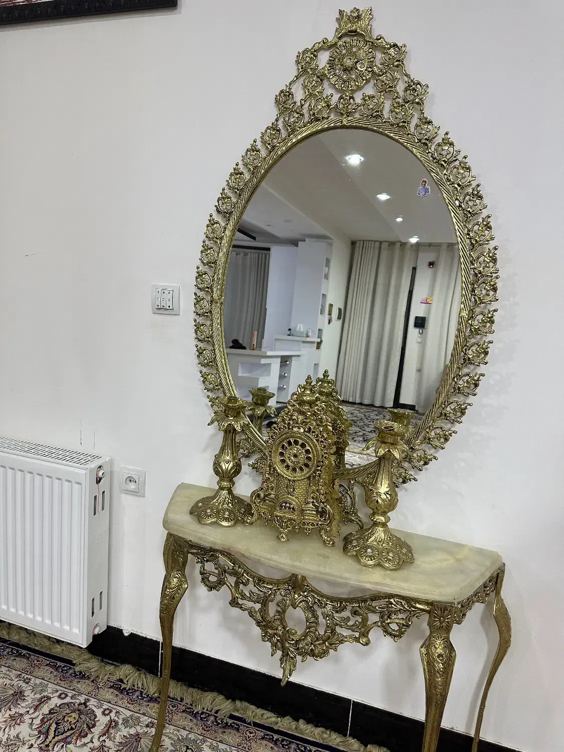 اینه و کنسول فلزی|بوفه، ویترین، کنسول|یاسوج, |دیوار