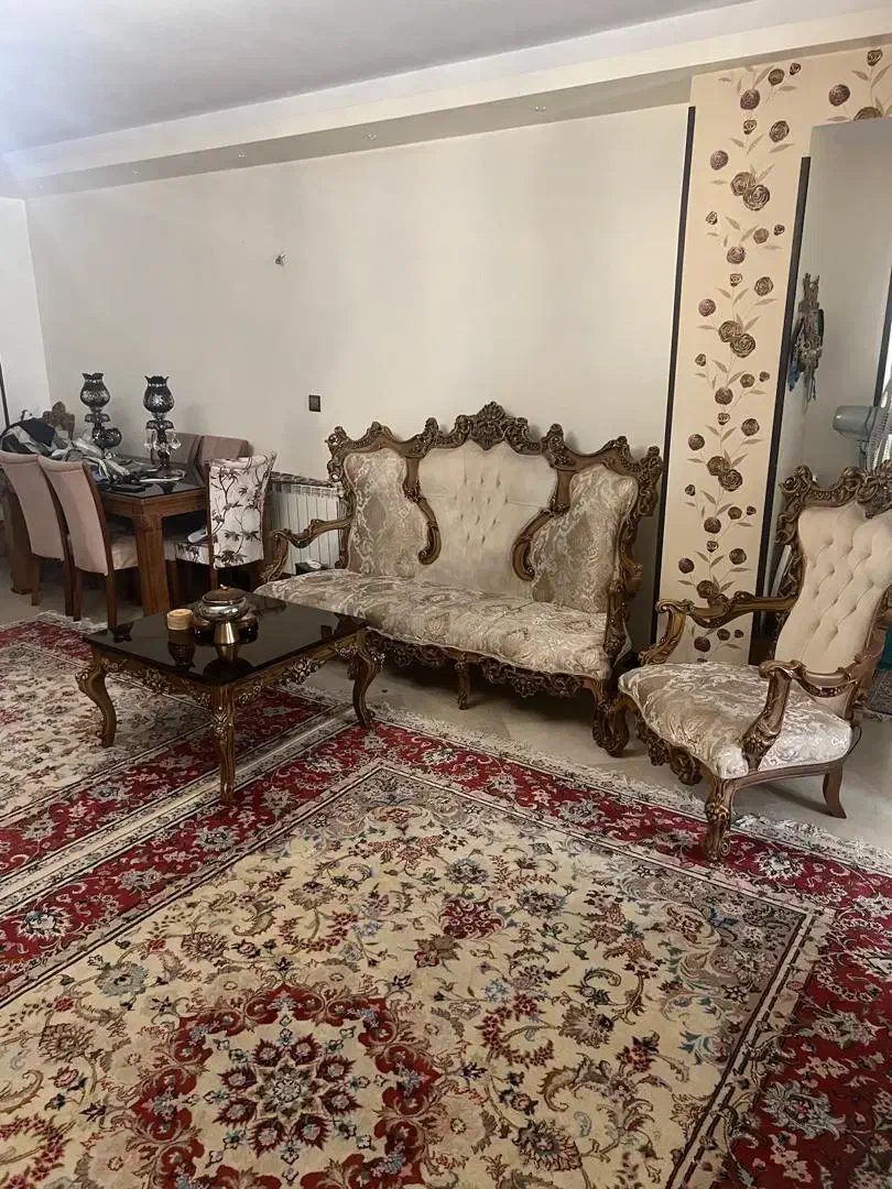 مبلمان استیل ۹ نفره و  و بوفه و میز جلو مبلی|مبلمان خانگی و میز عسلی|تهران, ستارخان|دیوار