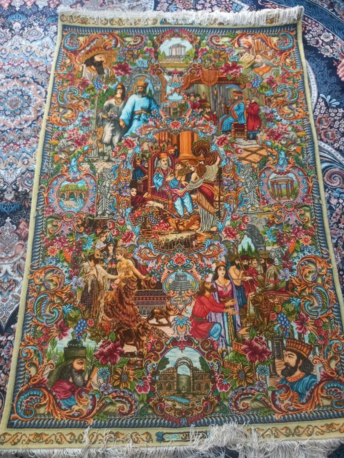 تابلوفرش سلاطین|تابلو فرش|رباطکریم, کیکاور|دیوار