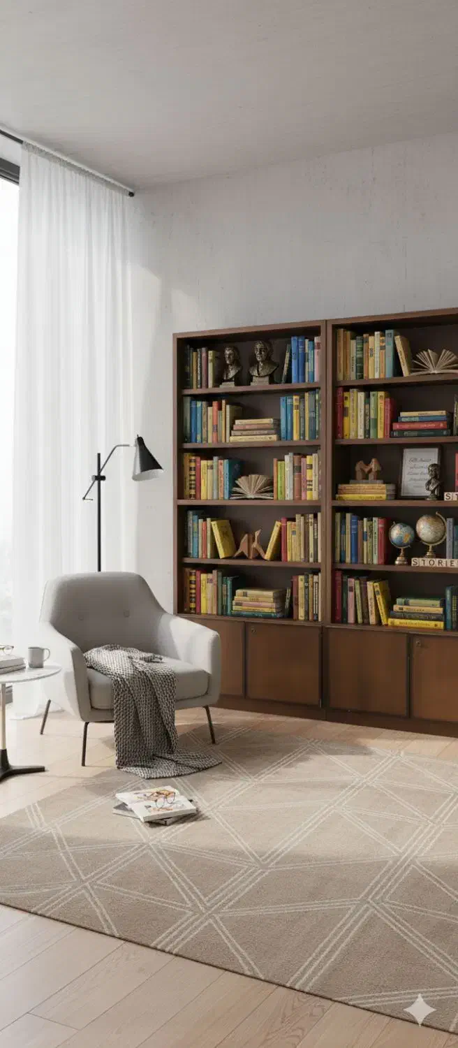 ۲ عدد کتابخانه چوبی|کتابخانه، شلف، قفسههای دیواری|تبریز, |دیوار