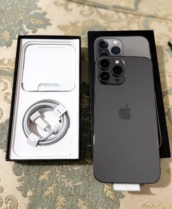 آیفون ۱۳ پرومکس نو مشکی دوسیم باطری۱۰۰|موبایل|جیرفت, |دیوار