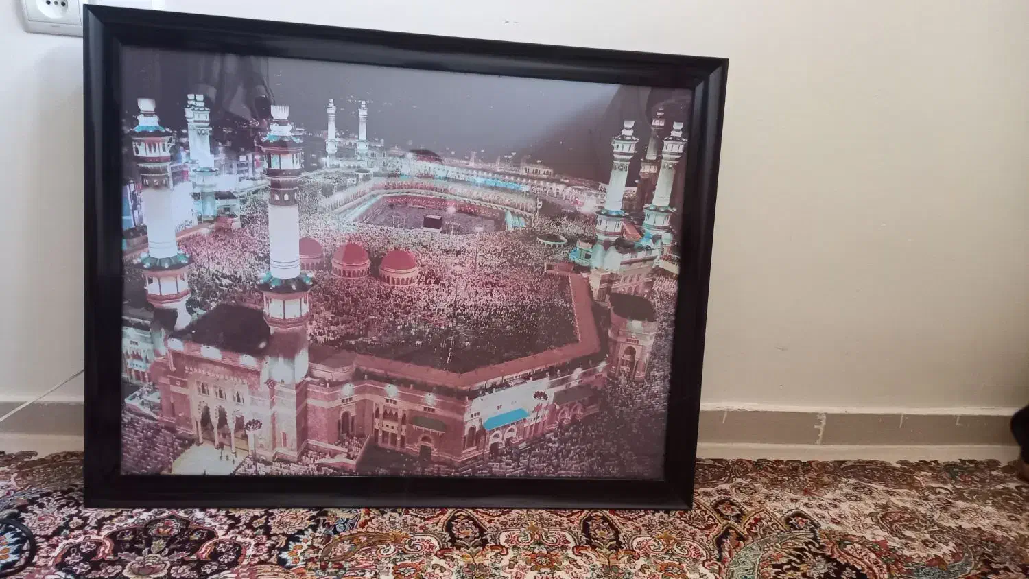 باسلام یک عدد تابلو دیواری مکه مکرمه چراغدار|تابلو، نقاشی، عکس|تبریز, |دیوار
