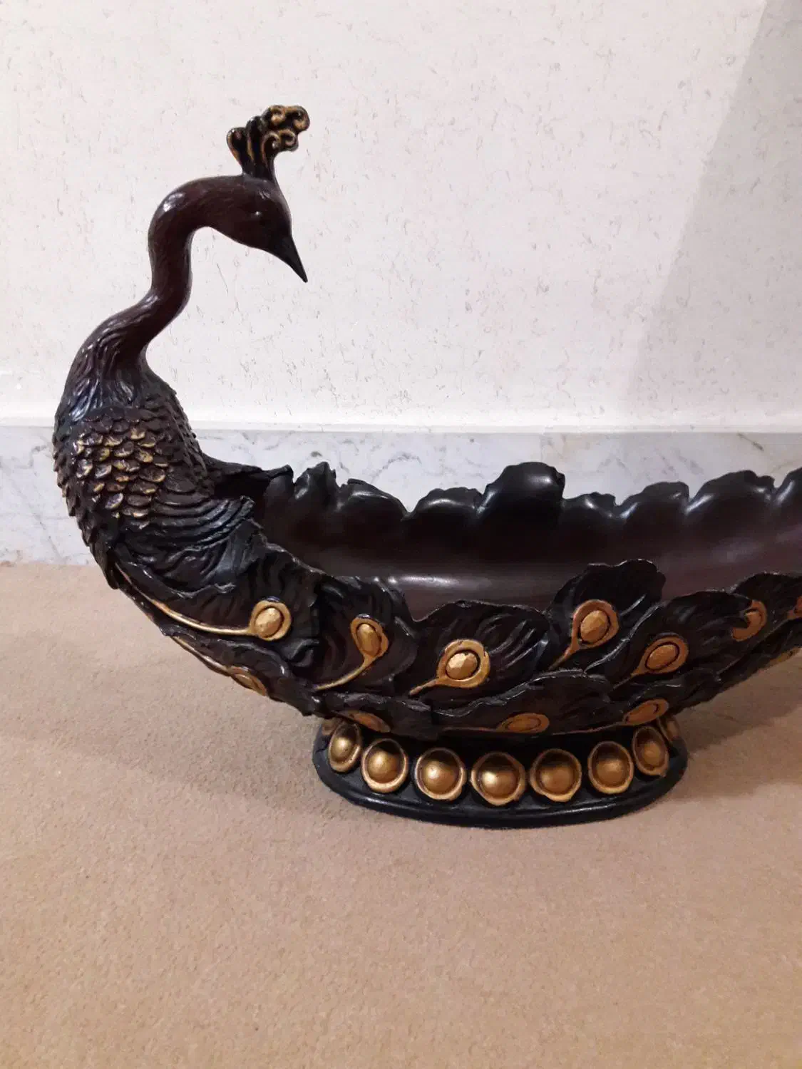 دکوری طاووس|مجسمه، تندیس، ماکت|قم, نوقطار|دیوار