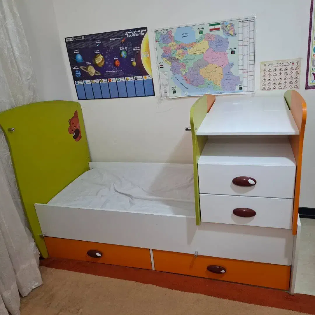 سرویس خواب نوزاد و کودک|تخت و سرویس خواب|جم, |دیوار