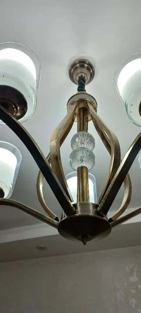 لوستر لهستانی ۵ شاخه همراه با لامپ|لوستر و چراغ آویز|اصفهان, شهریار|دیوار