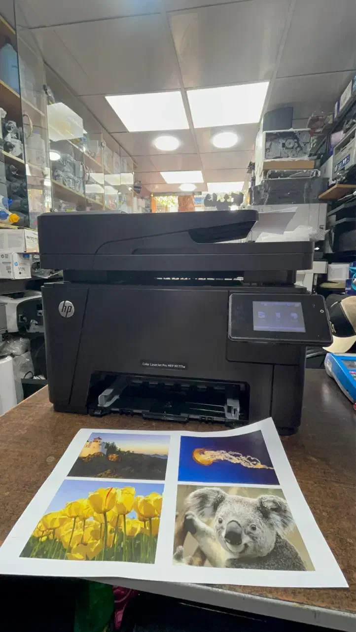 چاپ رنگی شفاف با پرینتر HP M177fw|پرینتر، اسکنر، کپی، فکس|گرگان, |دیوار