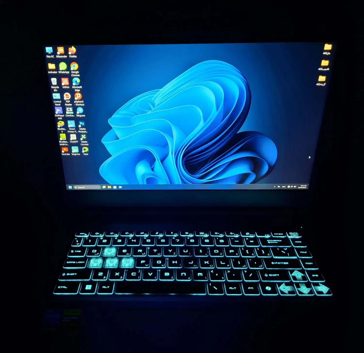 لپ تاپ همه کاره msi thin 15 گیم حرفه ای وگرافیک|رایانه همراه|تهران, الهیه|دیوار