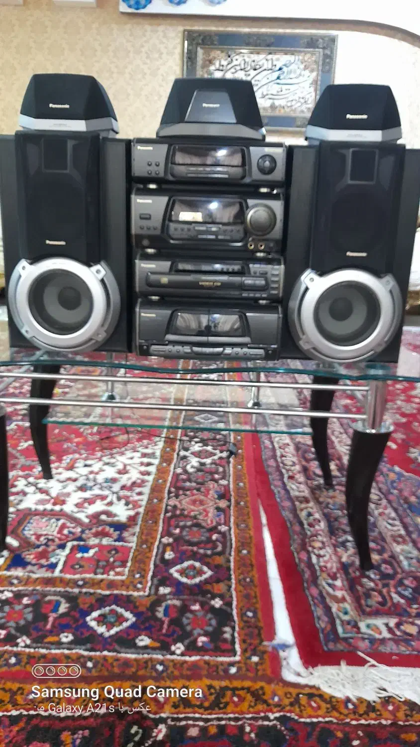 ظبط چهار طبقه پاناسونیک اصل ژاپن|سیستم صوتی خانگی|فردیس, شهرک راه آهن|دیوار