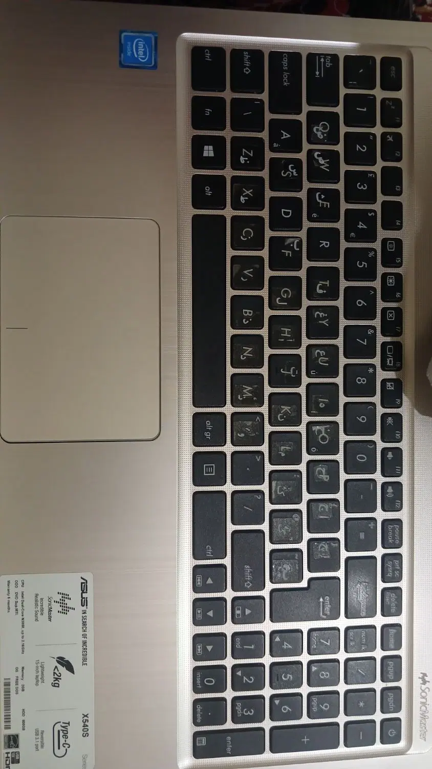 لپ تابAsus x540s|رایانه همراه|تهران, آهنگ|دیوار