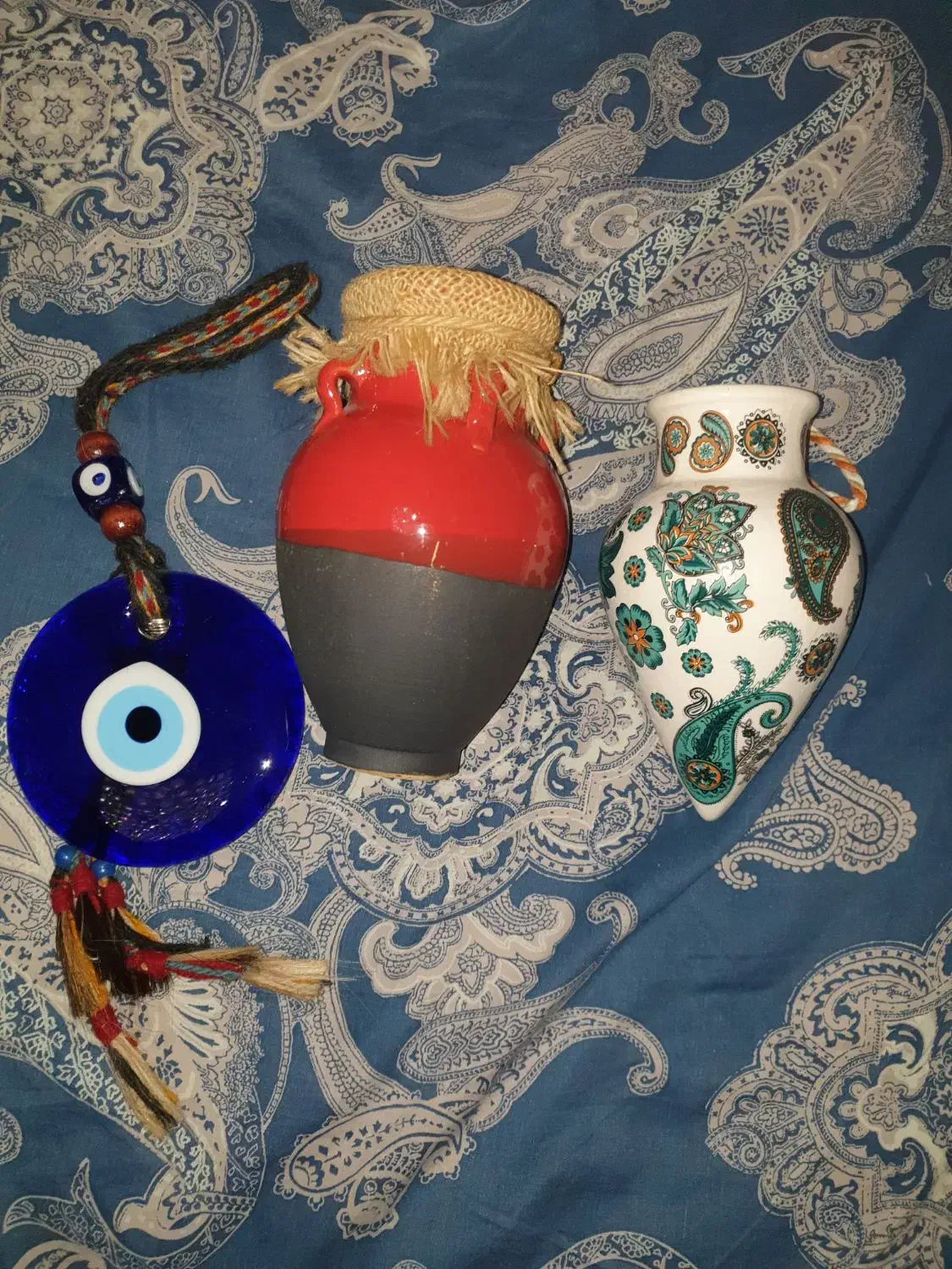 گلدان دیواری و چشم نظر|صنایع دستی و سایر لوازم تزئینی|شاهین‌شهر, شهرک گلدیس|دیوار