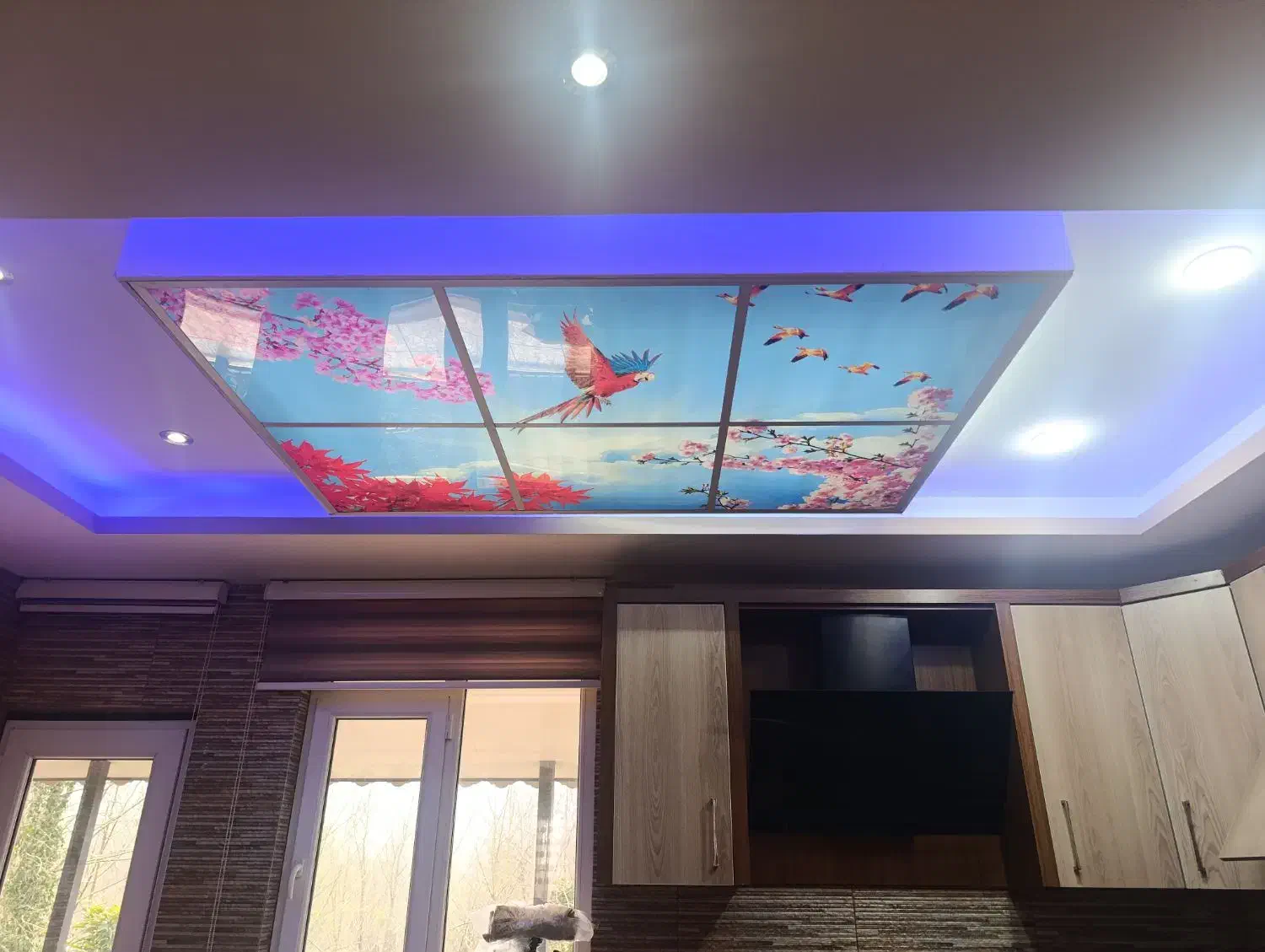 آسمان مجازی|ریسه و چراغ تزئینی|لاهیجان, لیل|دیوار