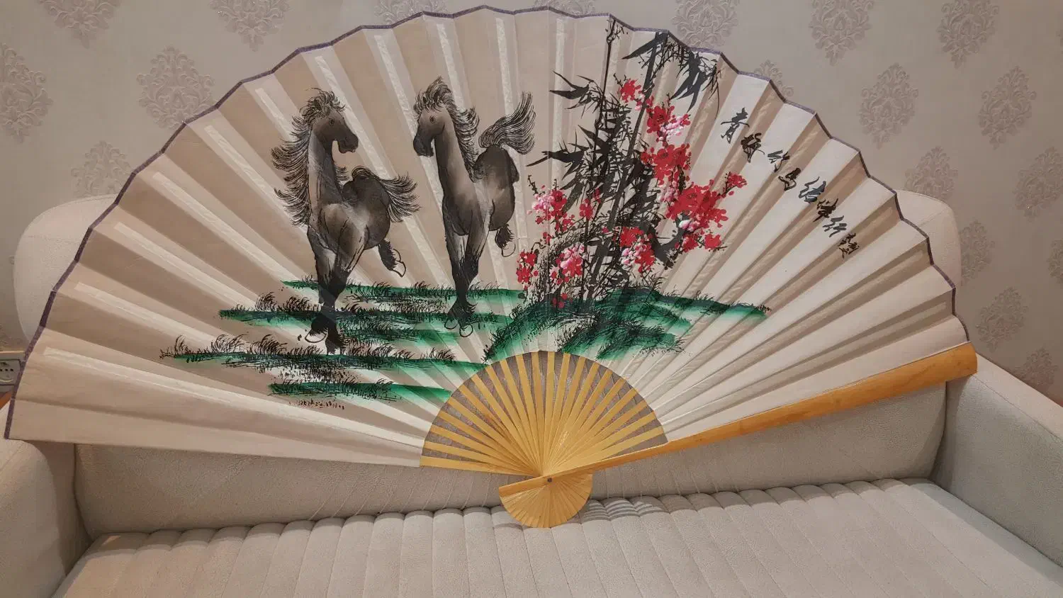 بادبزن تزیینی|صنایع دستی و سایر لوازم تزئینی|کرمانشاه, |دیوار