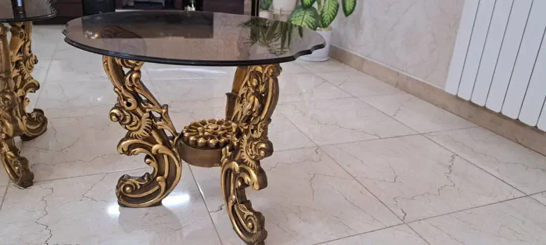 میز جلو مبلی همراه با دو عدد عسلی در حد نو|مبلمان خانگی و میز عسلی|تهران, تختی|دیوار