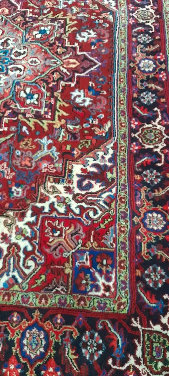 5 عدد فرش دستباف ایرانی از جنس هریس طبیعی|فرش|میانه, |دیوار