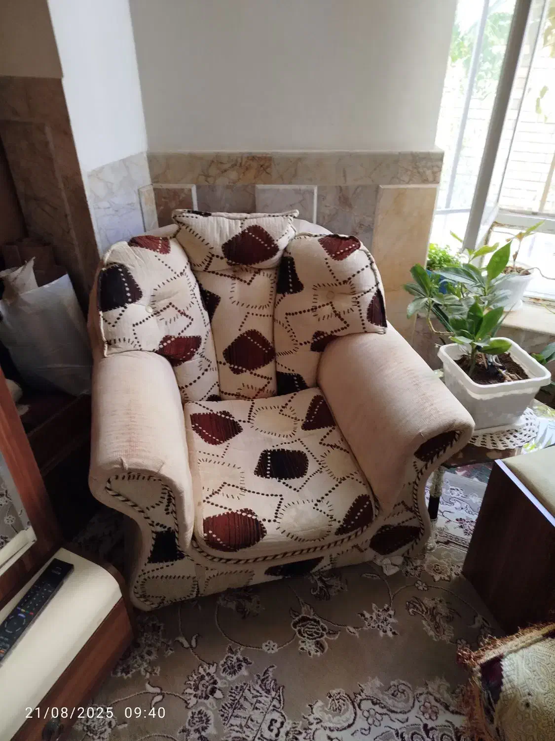 مبلمان راحتی ۷نفره یک میلیون|مبلمان خانگی و میز عسلی|نیشابور, ناسیونال|دیوار