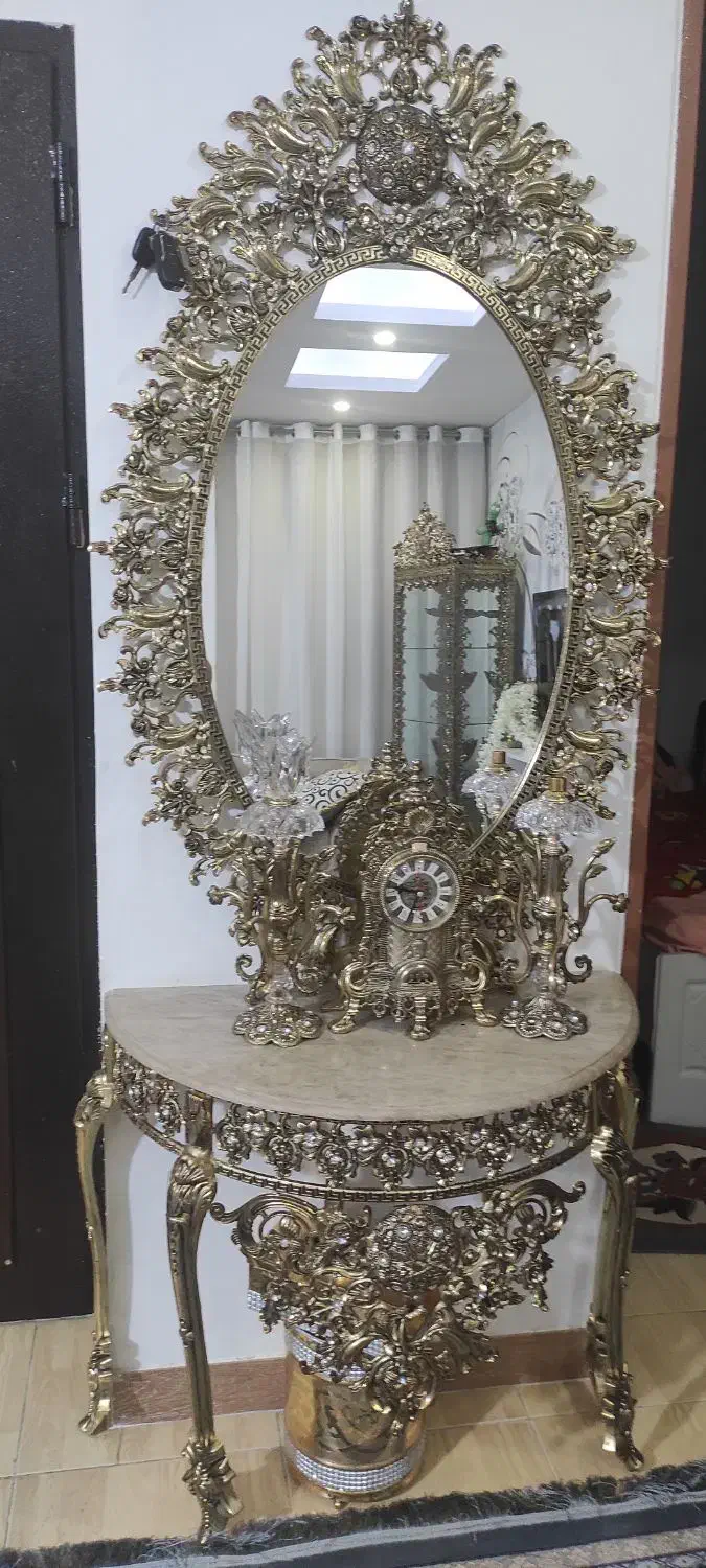 آینه شمعدان|آینه|ارومیه, |دیوار