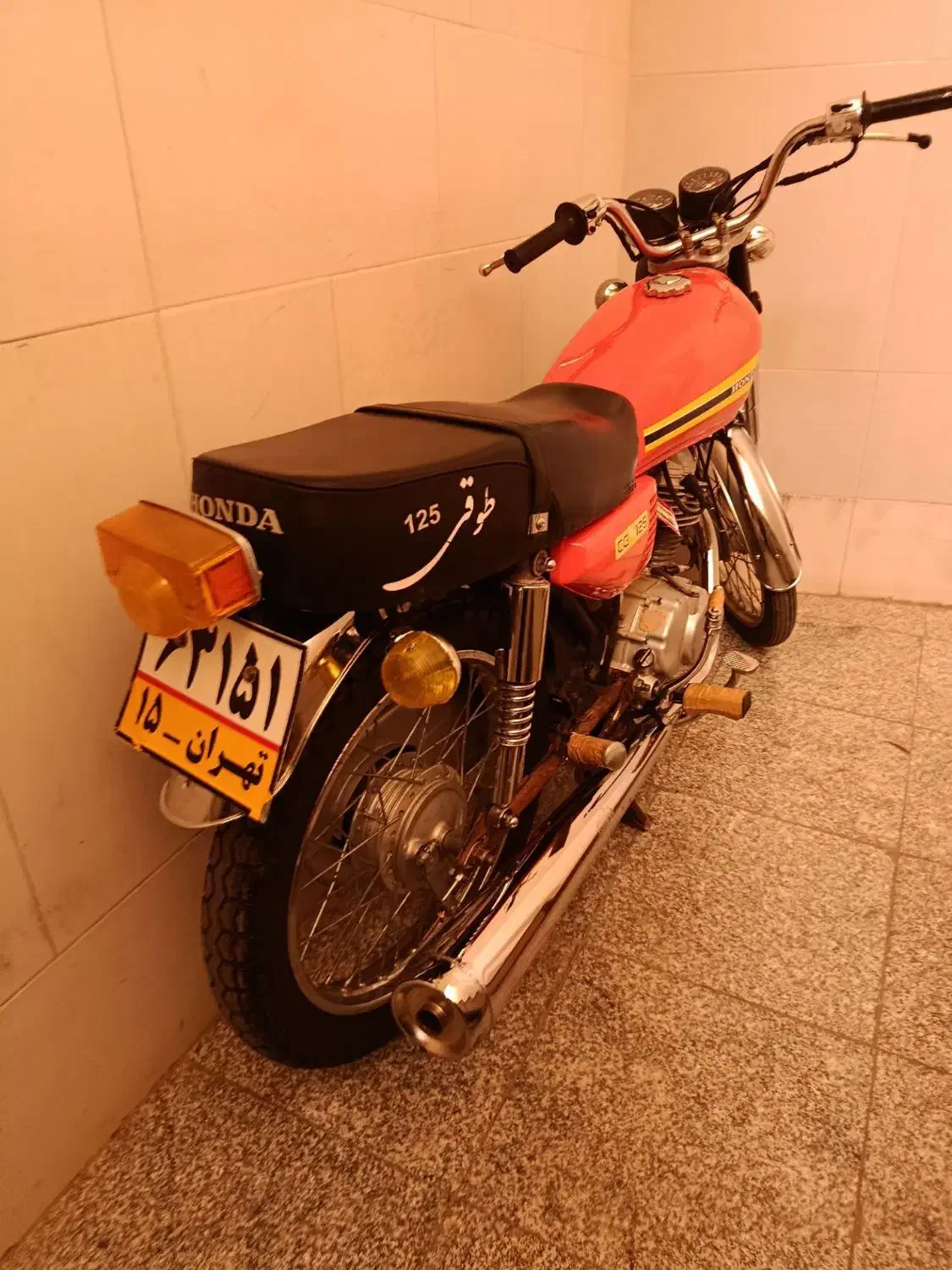 موتور چراغ گرد|موتورسیکلت|ابریشم, |دیوار