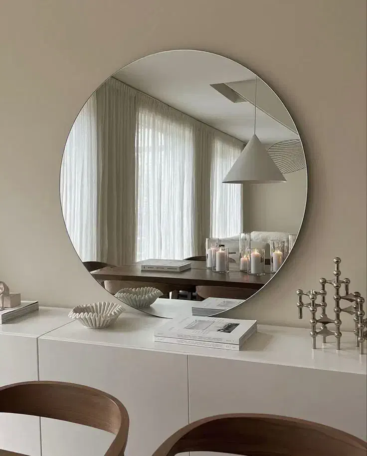 انواع سایز آینه دایره پشت فیتنگی(تولیدی)|آینه|تبریز, |دیوار