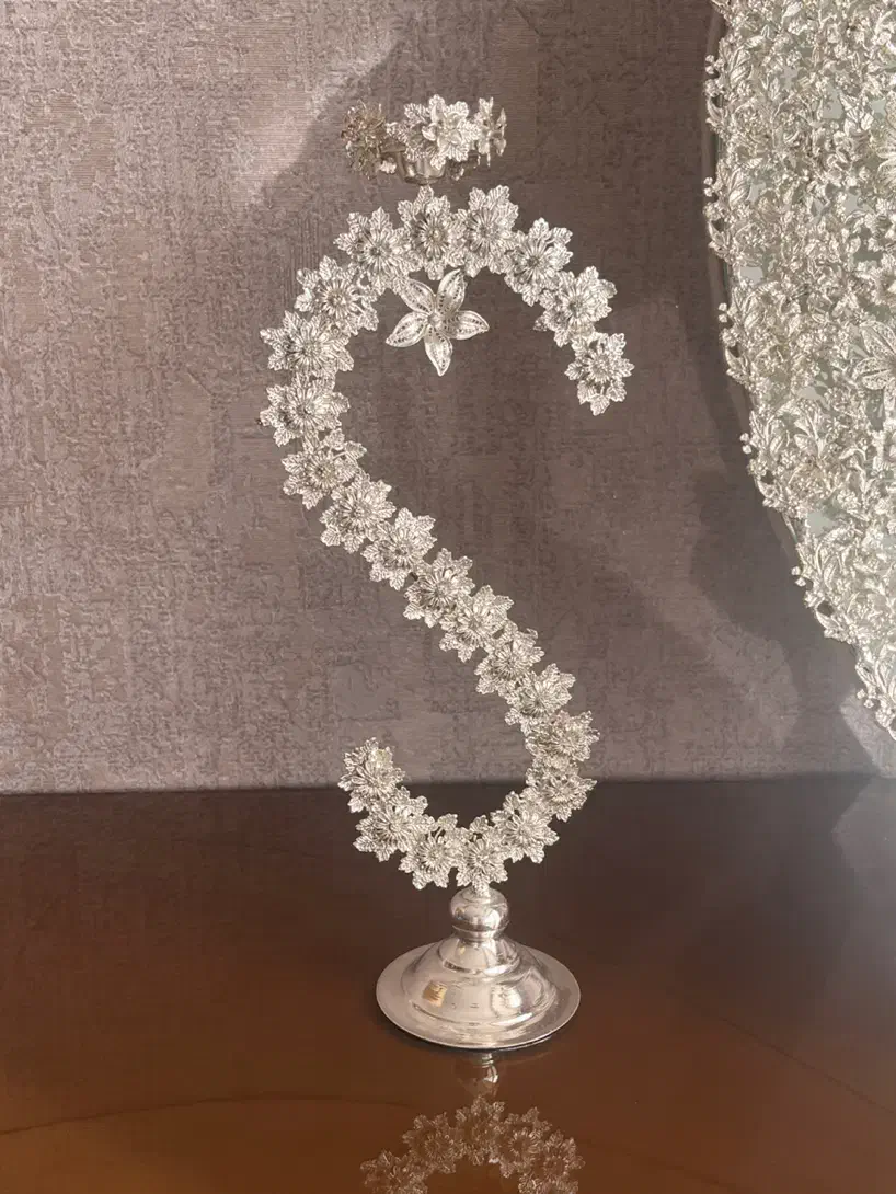 اینه وشمعدان شیک مناسب عروس|صنایع دستی و سایر لوازم تزئینی|اصفهان, بهارانچی|دیوار