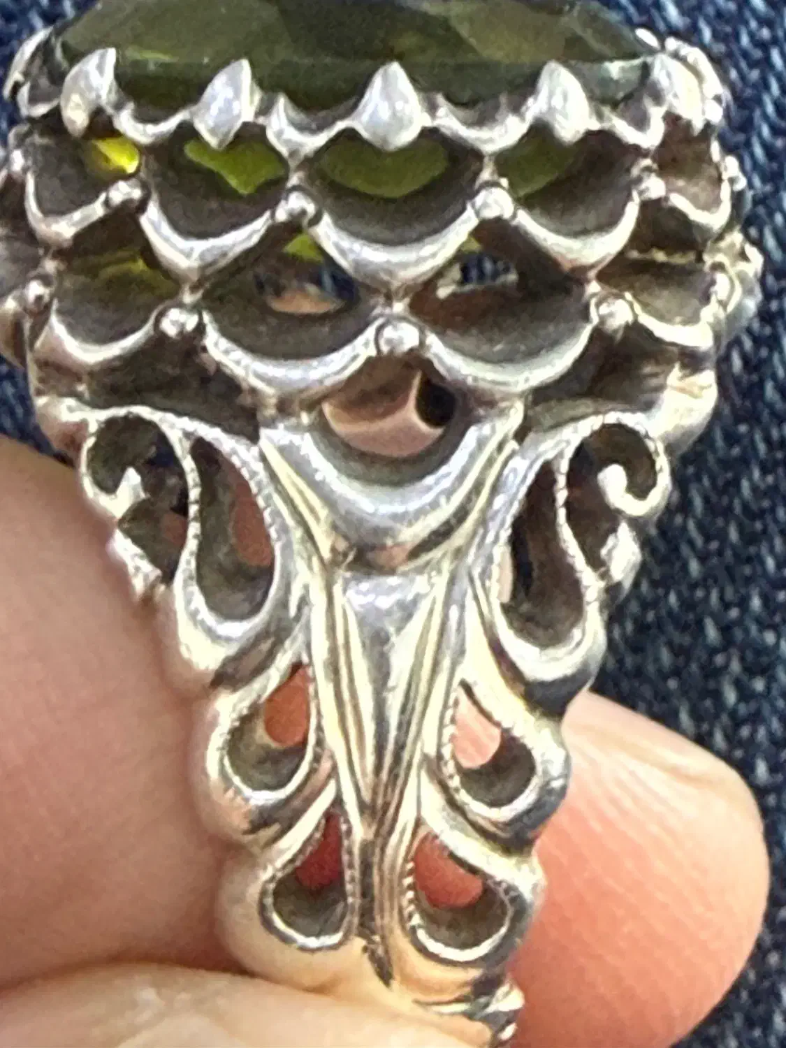 انگشتر کلکسیونی فدیوم پولکی اشک ترنج آصف قاسمی|جواهرات|تهران, قیطریه|دیوار