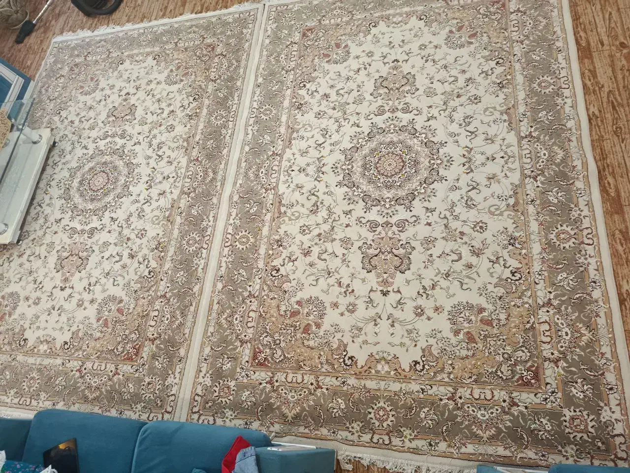 فرش تمیز ۲عدد اصل|فرش|سلماس, |دیوار