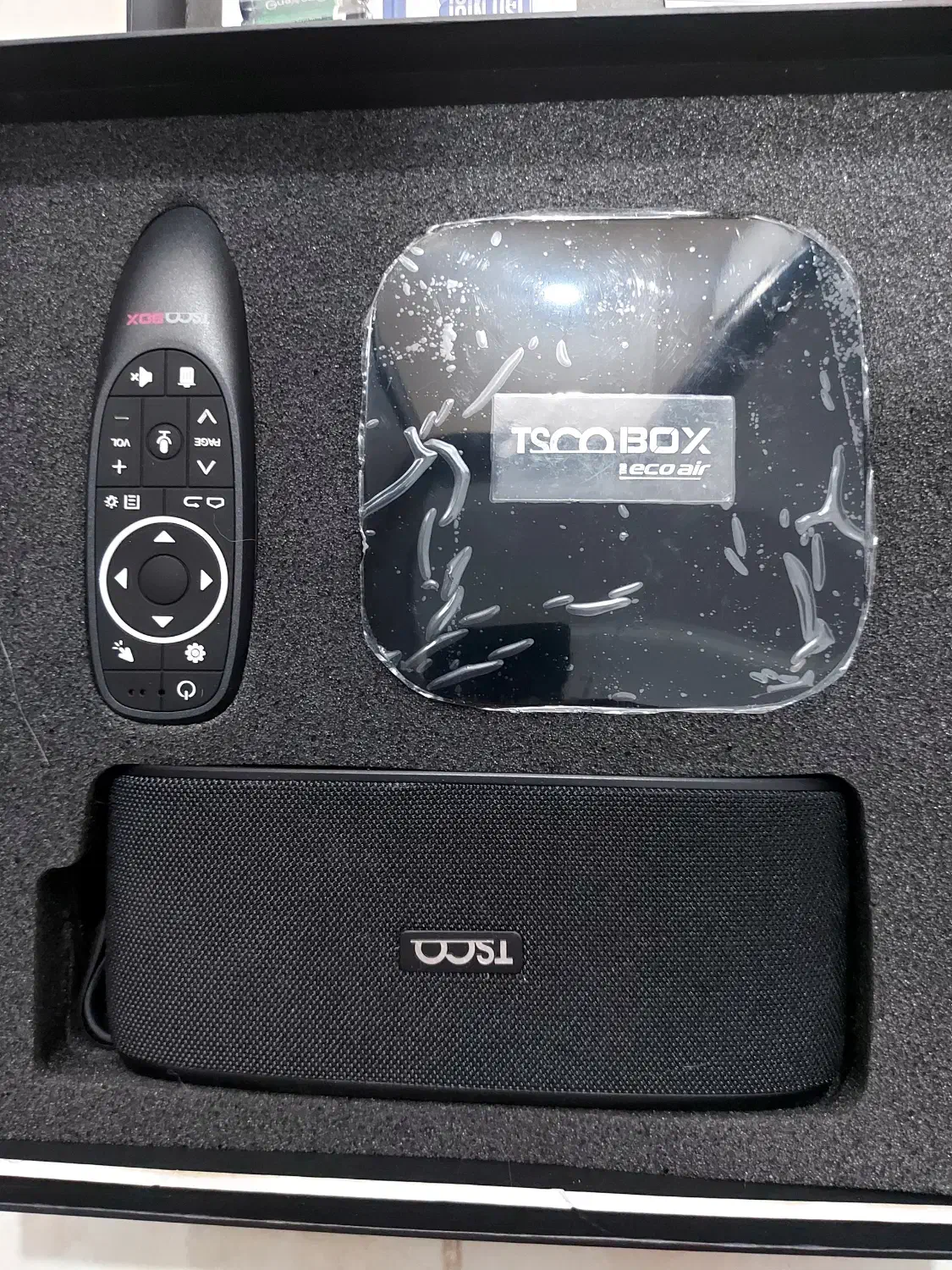 پک هدیه اندرویدباکس و اسپیکر بلوتوثی تسکو - نو|صوتی و تصویری|یزد, |دیوار