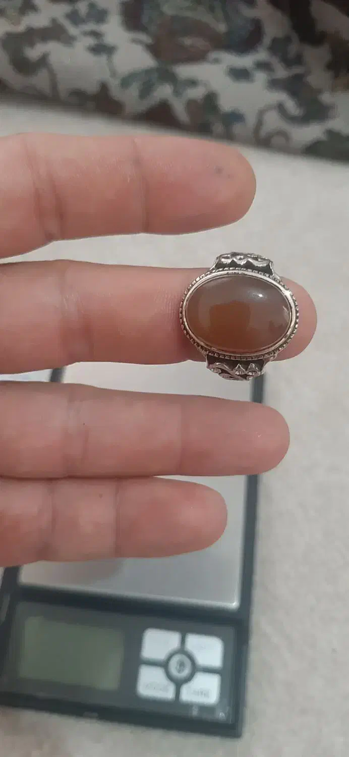 انگشتر عقیق نقره دست ساز|جواهرات|گرگان, |دیوار