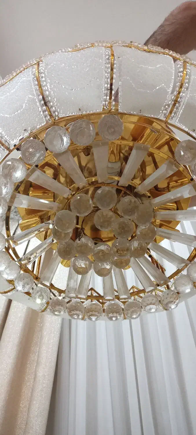 2 عدد لوستر 15 شاخه سلطنتی بسیار بزرگ وشیک|لوستر و چراغ آویز|مشهد, ایثارگران|دیوار