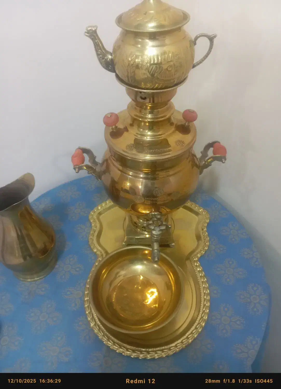 سماور زغالی جدید یک هفته خرید با وسایل کاملش|سماور، چای‌ساز، قهوه‌ساز|نهاوند, |دیوار