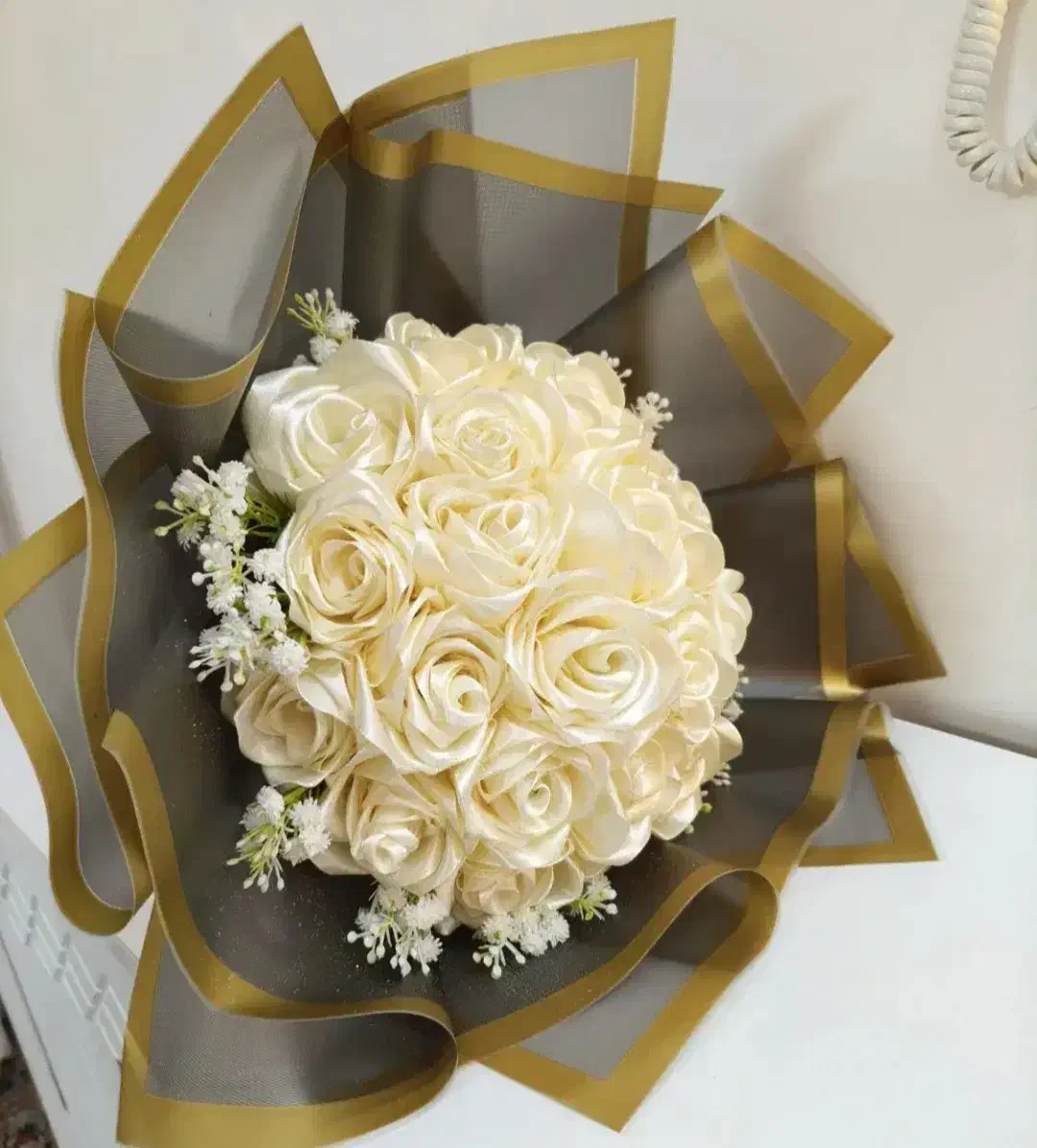 دسته گل روبانی|گل مصنوعی|تربتحیدریه, دیزقند|دیوار