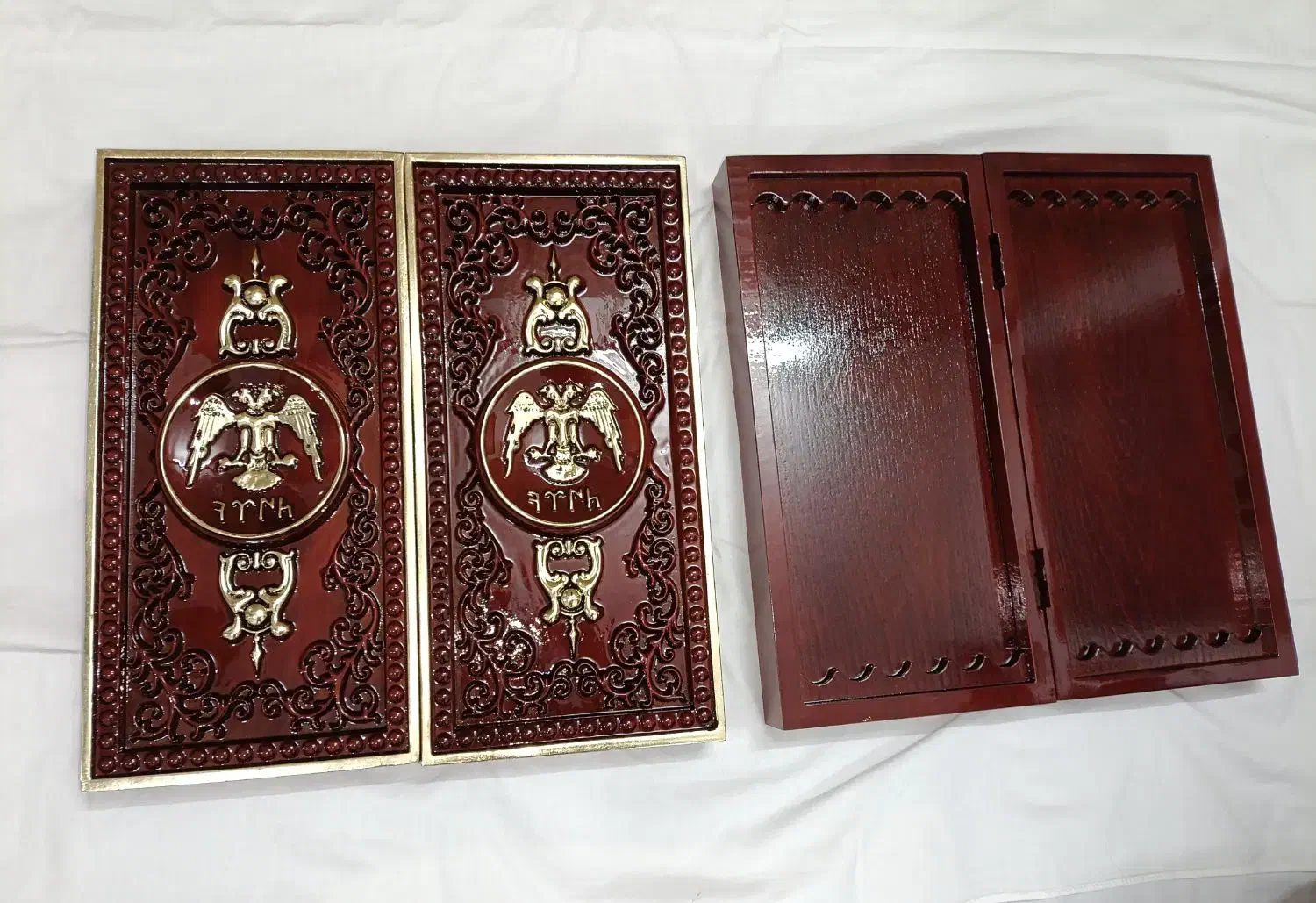 تخته نرد چوبی منبت کاری|کلکسیون و سرگرمی|تبریز, |دیوار