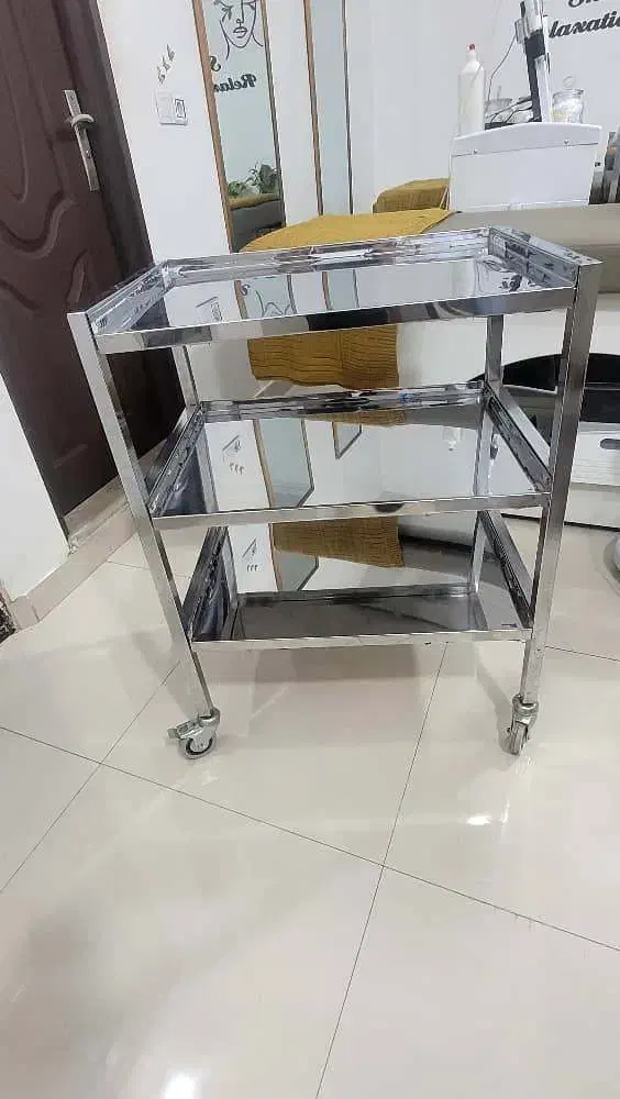 ترولی سه طبقه استیل|پزشکی|ساری, |دیوار