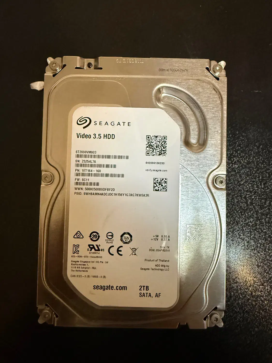 هارد دیسک اینترنال سی گیت ۲ ترابایت|قطعات و لوازم جانبی رایانه|تهران, شیخ هادی|دیوار