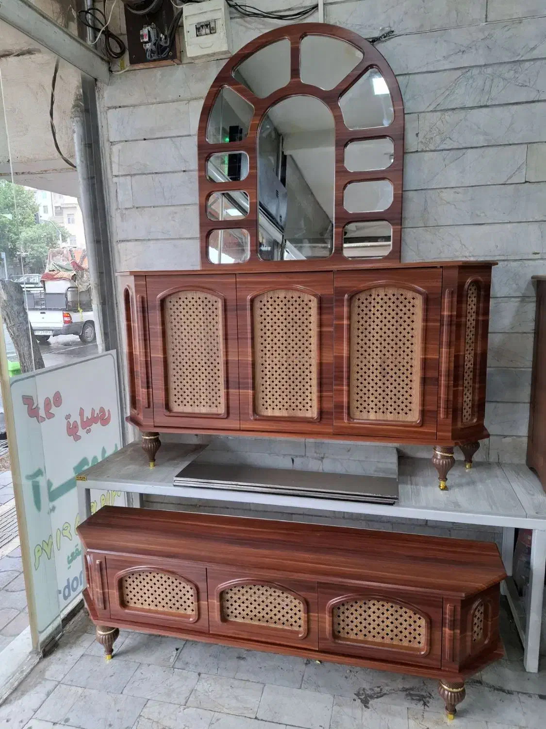 کنسول ومیز تی شرکتی 5میلیون نقدمابقی اقساط تا 4ماه|بوفه، ویترین، کنسول|پردیس, شهرک صنعتی خرمدشت فاز ۷|دیوار