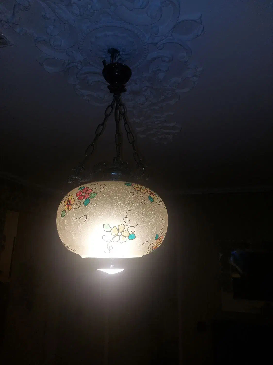 لوستر نقاشی با دست سنتی کلاسیک|لوستر و چراغ آویز|تهران, فلسطین (میدان انقلاب)|دیوار