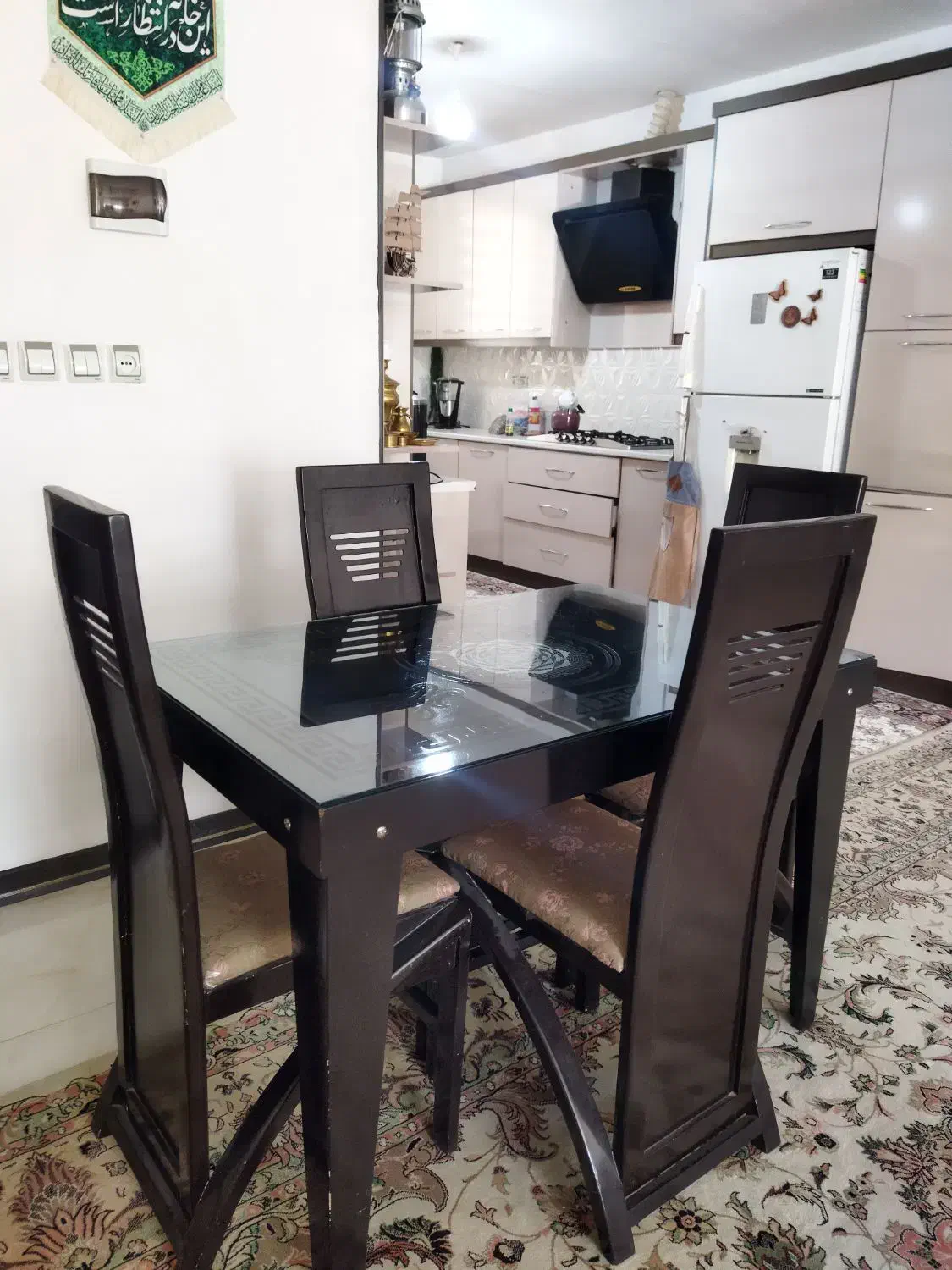 میز نهار خوری|میز و صندلی غذاخوری|خمین, |دیوار