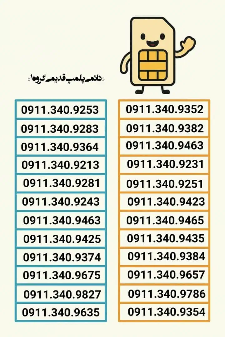 0911.584.3835 اعتباری و دائمی سیمکارت|سیم‌کارت|رشت, استادسرا|دیوار