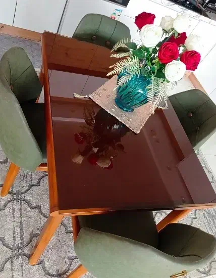 میزان ناهار خوری چهار نفره جستر|میز و صندلی غذاخوری|قروه, |دیوار