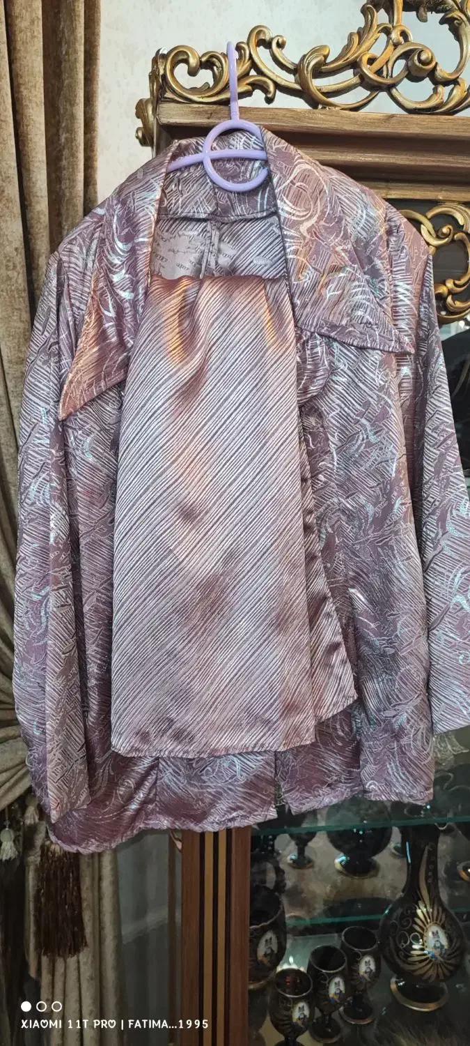 کت و دامن بلند مجلسی گل بهی|لباس|خمینیشهر, |دیوار