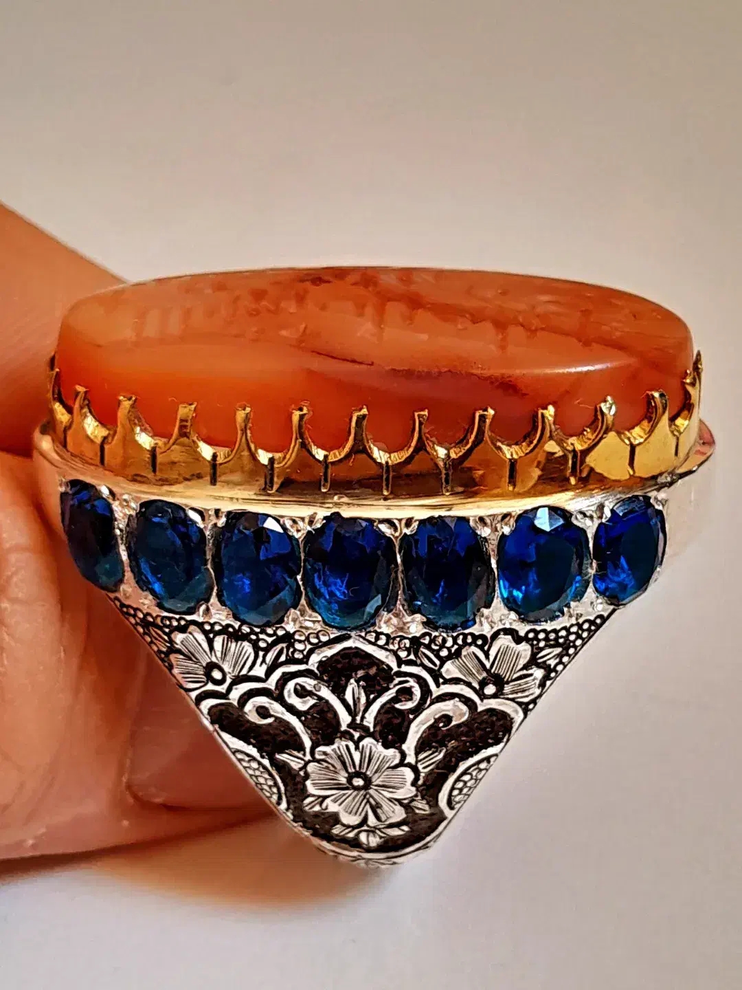 عقیق مهره کهنه کلکسیونی|جواهرات|شیراز, گلشن|دیوار